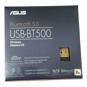 NEW ASUS USB-BT500 Bluetooth 5.0 USB Adapter Unopened Package